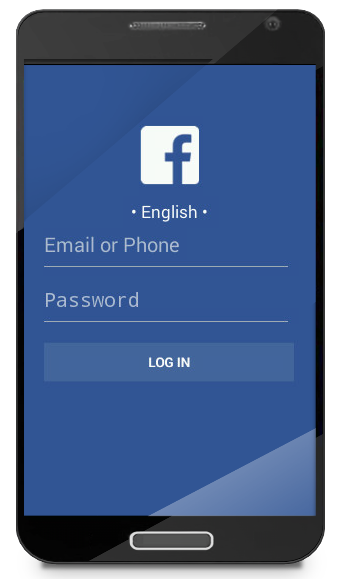 Figure 1. Spoofed Facebook login dialog