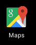 Figure 3. The app changes its icon to emulate Google Maps