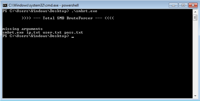 Figure 4. Total SMB BruteForcer