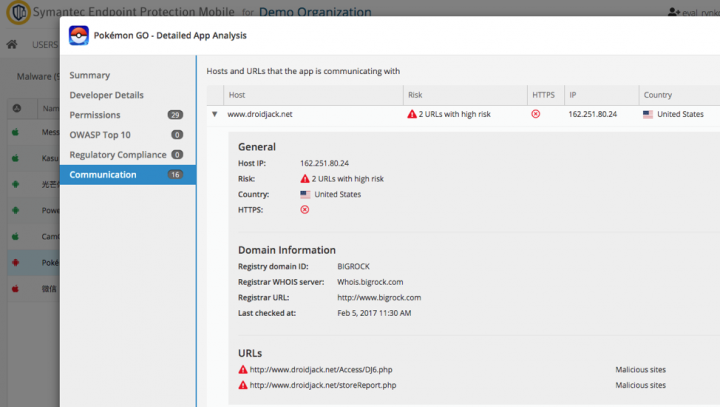 symantec url reputation protection is disabled