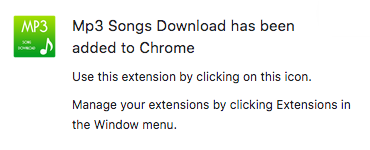 Figure 4. Mp3 Songs Download asks users to click on icon that redirects them to a website which runs a coin-mining script