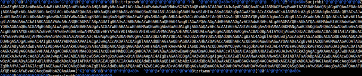 Figure 7. Base64-encoded malicious payload hidden in document streams