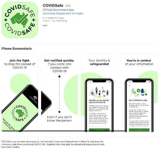 Figure 1. COVIDSafe app