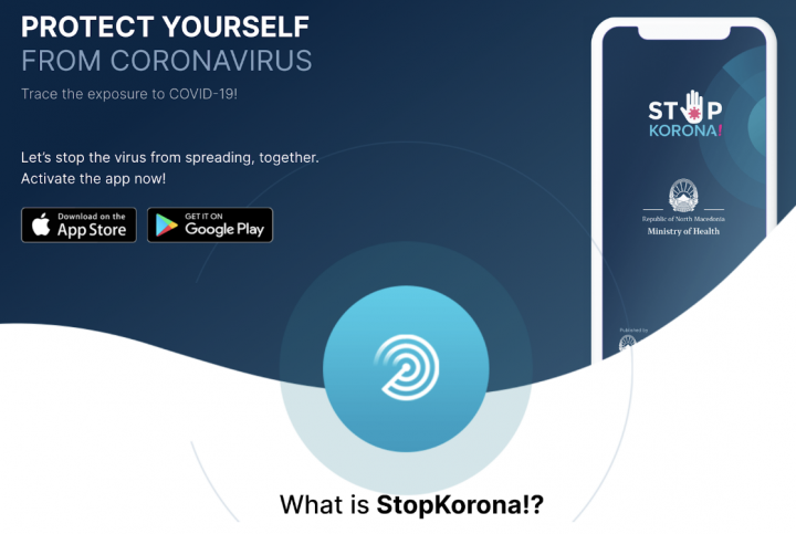 Figure 2. StopKorona! app