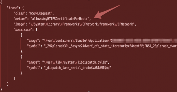 Figure 5. Class and method allowing any HTTPS certificate used by the SSL login server 