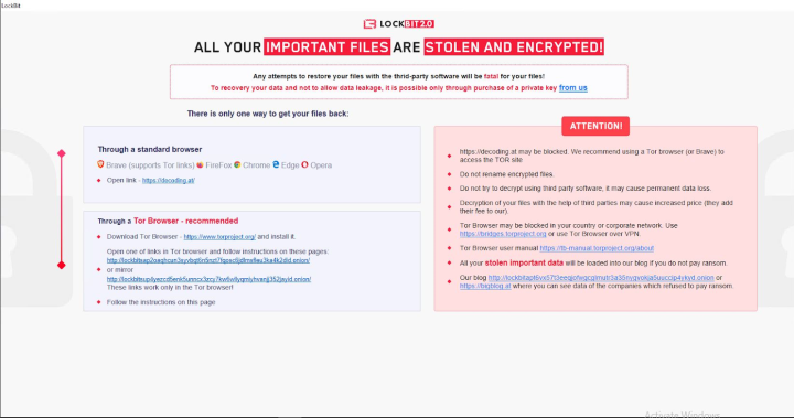 Figure 11. LockBit ransom note.