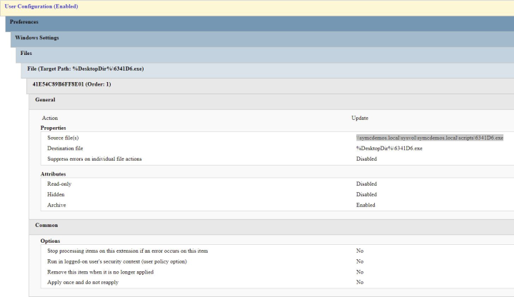 Figure 7. Group Policy used to disable SQL services at startup.