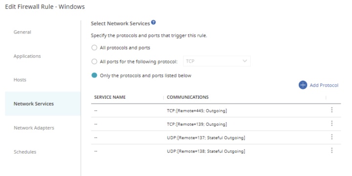 Example 1. Creating Firewall policy 