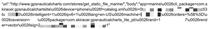 Figure 13. i-Boating: Marine Charts & GPS network traffic