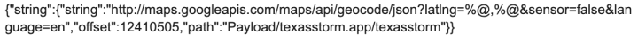 Figure 16. Texas Storm Chasers code evidence of HTTP URL usage