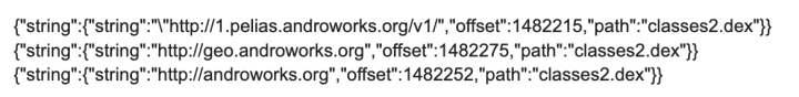 Figure 2. Klara Weather code evidence of HTTP URL usage